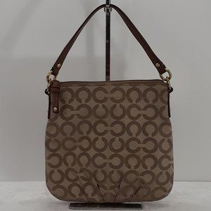 Coach Monogram and Leather Crossbody Bag